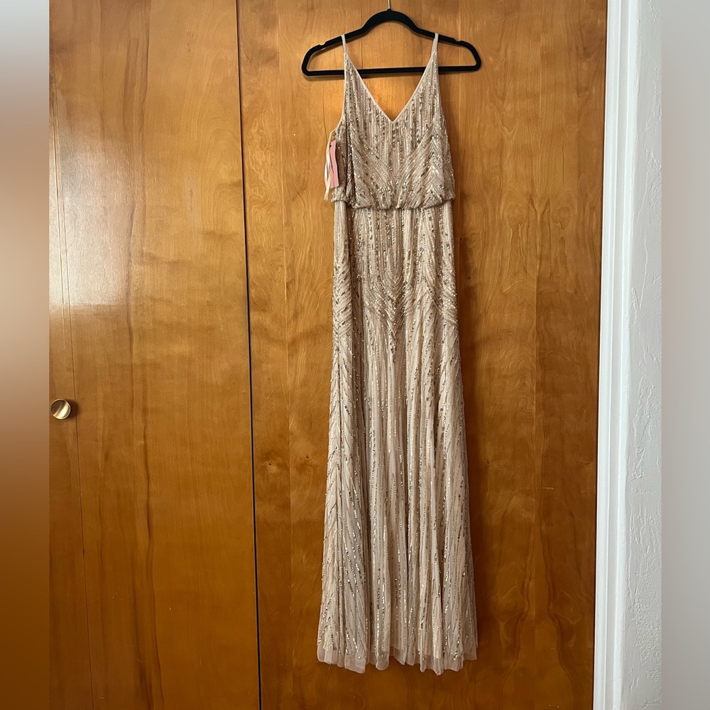 BHLD Fidelia beaded maxi dress, new with tags, size 8. Never worn.
